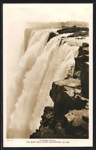 AK Victoria Falls, The Main Fall from Livingstone Island