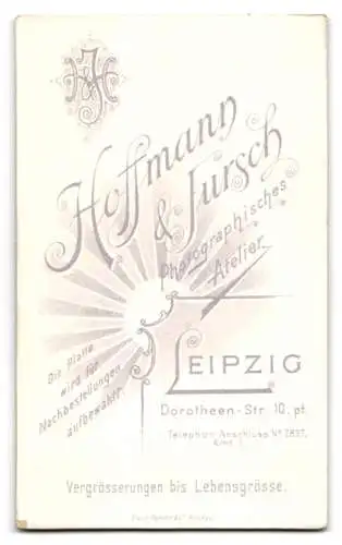 Fotografie Hoffmann & Jursch, Leipzig, Dorotheenstr. 10, Porträt eines Paares