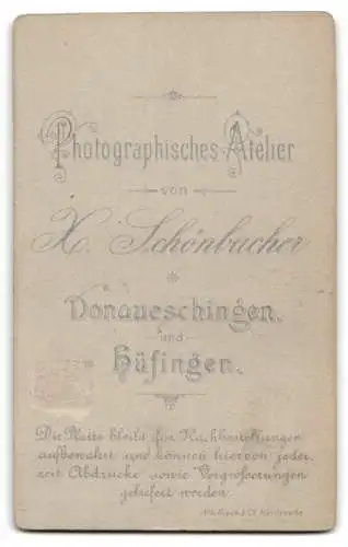 Fotografie H. Schönbucher, Donaueschingen, Frau mit Buch in der Hand