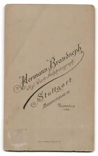 Fotografie H. Brandseph, Stuttgart, Marienstrasse 36, Porträt eines Paares