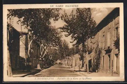 AK Remoulins, Avenue de la Gare et la Poste