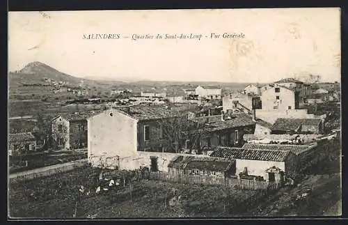 AK Salindres, Quartier du Saul-du-Loup, Vue générale