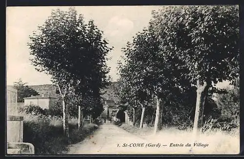 AK St-Come /Gard, Entrée du Village