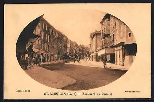 AK St-Ambroix, Partie mit Boulevard du Portalet