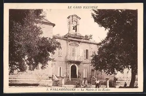 AK Vallabrègues, La Mairie et les Ecoles