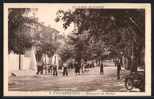 AK Vallabrègues /Gard, Boulevard du Portail