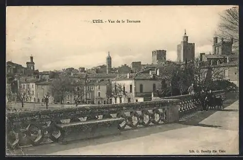 AK Uzès, Vue de la Terrasse