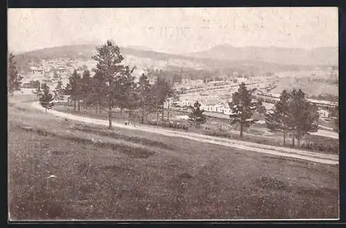 AK Slatoust, Blick auf die Stadt und umliegende Landschaft