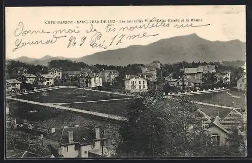 AK Saint-Jean-de-Luz, Les nouvelles Villas d`Aiee-Errota et la Rhune