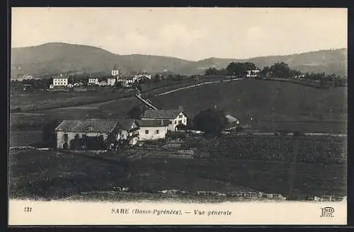 AK Sare /Basse-Pyrenees, Vue generale