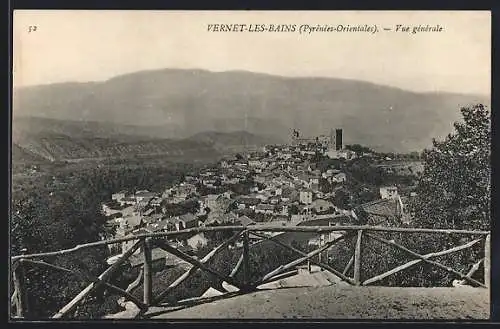 AK Vernet-les-Bains (Pyrénées-Orientales), Vue générale