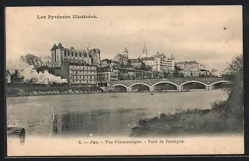 AK Pau, Vue Panoramique - Pont de Jurancon