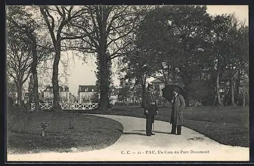 AK Pau, Un Coin du Parc Beaumont