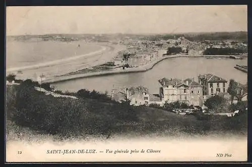 AK Saint-Jean-de-Luz, Vue générale prise de Ciboure