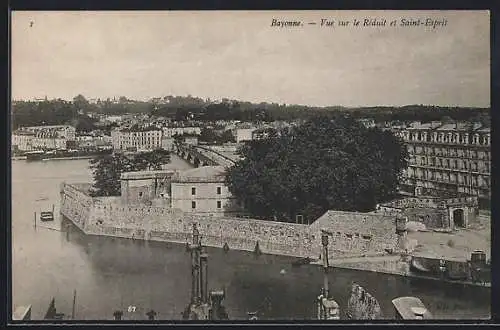 AK Bayonne, Vue sur le Réduit et Saint-Esprit