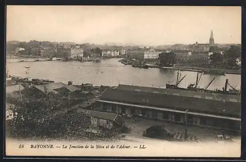 AK Bayonne, La Jonction de la Nive et de l`Adour