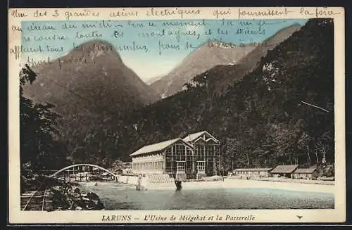 AK Laruns, L`Usine de Miègebat et la Passerelle