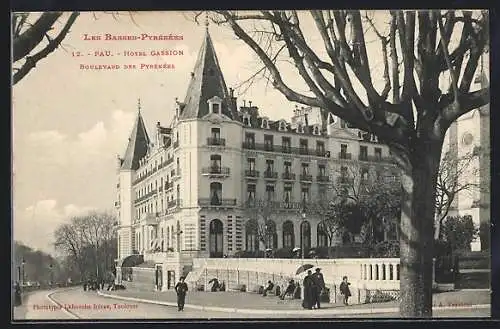 AK Pau, Hotel Gassion, Boulevard des Pyrénées