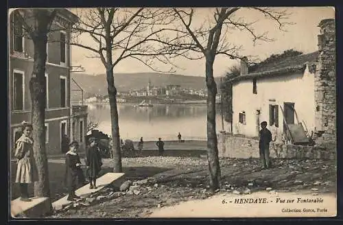 AK Hendaye, Vue sur Fontarabie