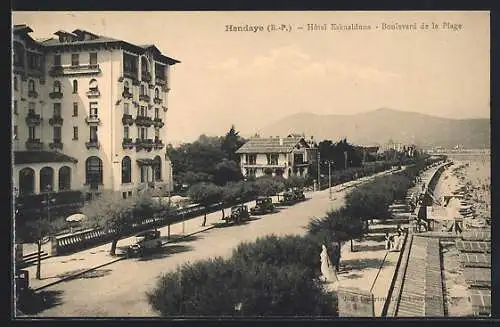 AK Hendaye /B.-P., Hotel Eskualduna, Boulevard de la Plage