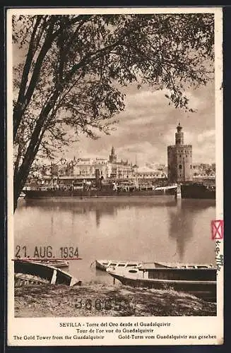 AK Sevilla, Torre del Oro desde el Guadalquivir