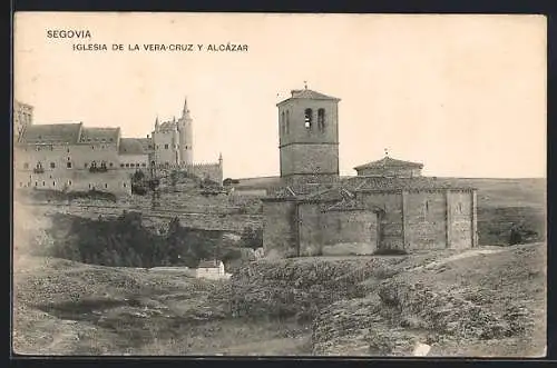 AK Segovia, Iglesia de la Vera-Cruz y Alcázar