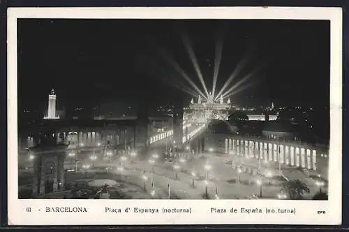 AK Barcelona, Placa d`Espanya (nocturna)