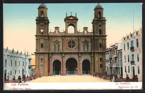 AK Las Palmas, La Catedral, Fassade der Kirche