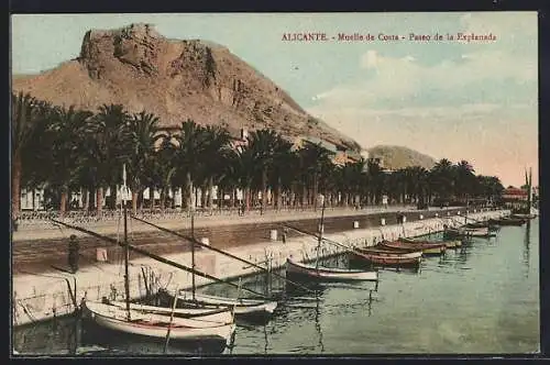 AK Alicante, Muelle de Costa, Paseo de la Esplanada