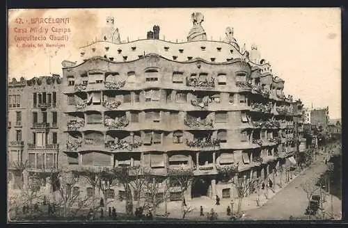 AK Barcelona, Casa Milá y Camps, Gaudi