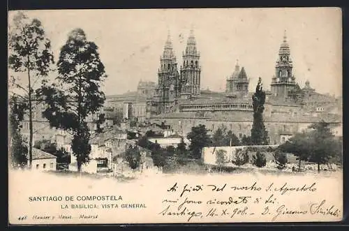 AK Santiago de Compostela, La Basilica: Vista General