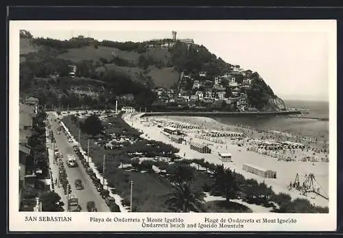 AK San Sebastian, Playa de Ondarreta y Monte Igueldo