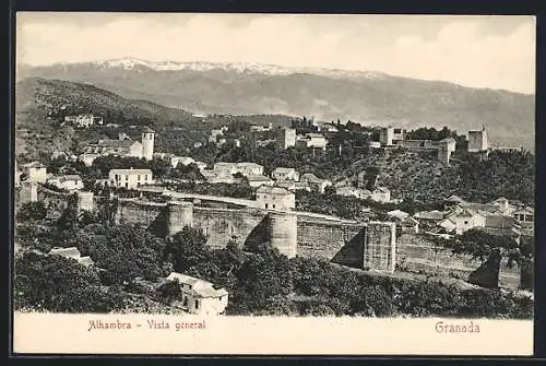 AK Granada, Alhambra, Vista General