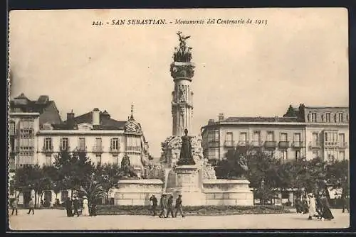 AK San Sebastian, Monumento del Centenario de 1913