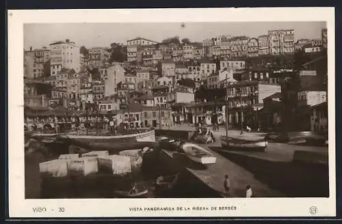 AK Vigo, Ribera de Berbés, Vista Panoramica