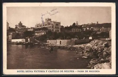 AK Palma de Mallorca, Hotel Reina Victoria y Castillo de Bellver