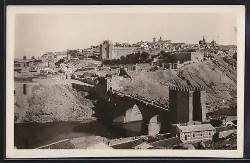 AK Toledo, Vista parcial y puente de San Martín