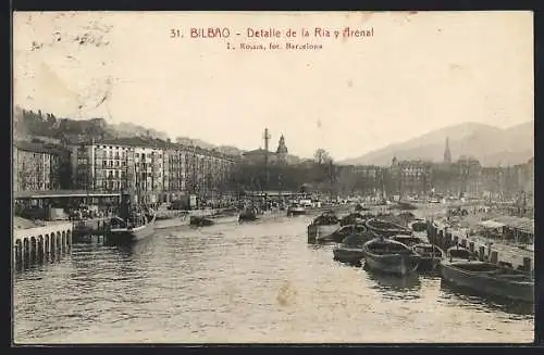 AK Bilbao, Detalle de la Ria y Arenal