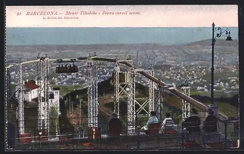 AK Barcelona, Monte Tibidabo, Ferro carril aereo