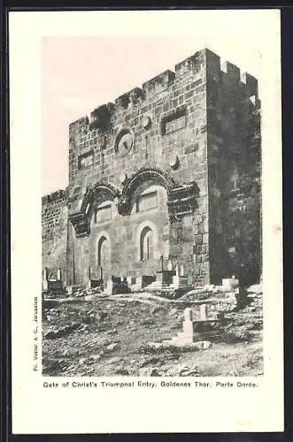 AK Jerusalem, Gate of Christ`s Trumphal Entry