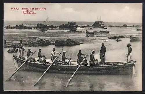 AK Jaffa, Barque et bateliers