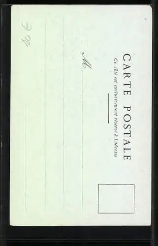 AK Junge Frau im Porträt mit Jugendstil Ornamenten