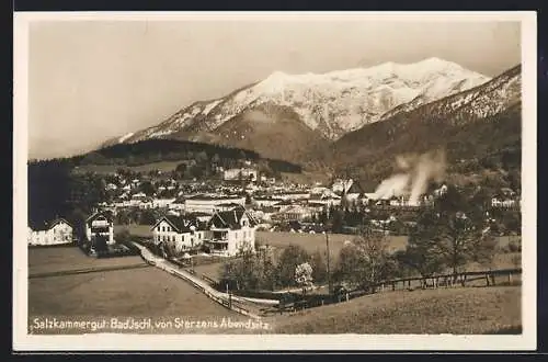 AK Bad Ischl /Salzkammergut, Ortsansicht von Sterzens Abendsitz