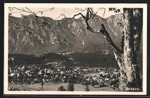 AK Goisern, Gesamtansicht mit Bergpanorama