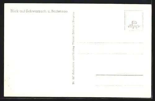 AK Schwarzach, Blick auf Schwarzach und Bodensee