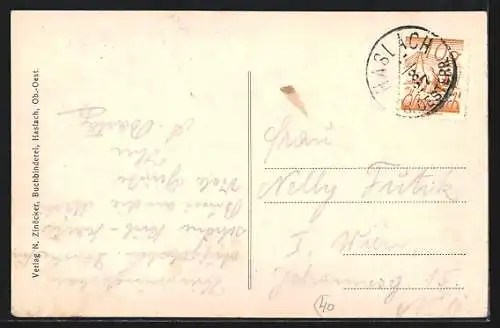 AK Haslach /Ob.-Öst., Gesamtansicht mit der Kirche