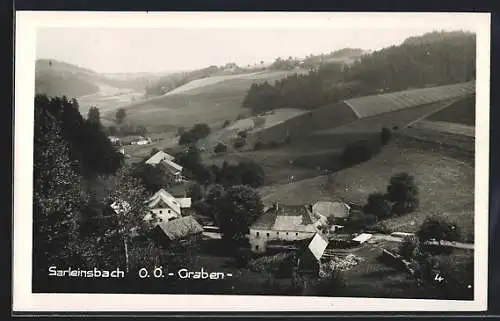 AK Sarleinsbach /O. Ö., Ortsansicht im Graben