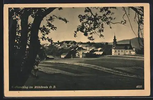 AK Kollerschlag im Mühlkreis, Ortsansicht mit der Kirche