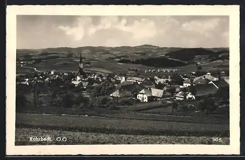 AK Rohrbach /O.Ö., Gesamtansicht gegen die Hügellandschaft