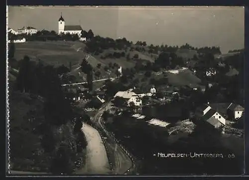 AK Neufelden-Unterberg, Ortsansicht aus der Vogelschau